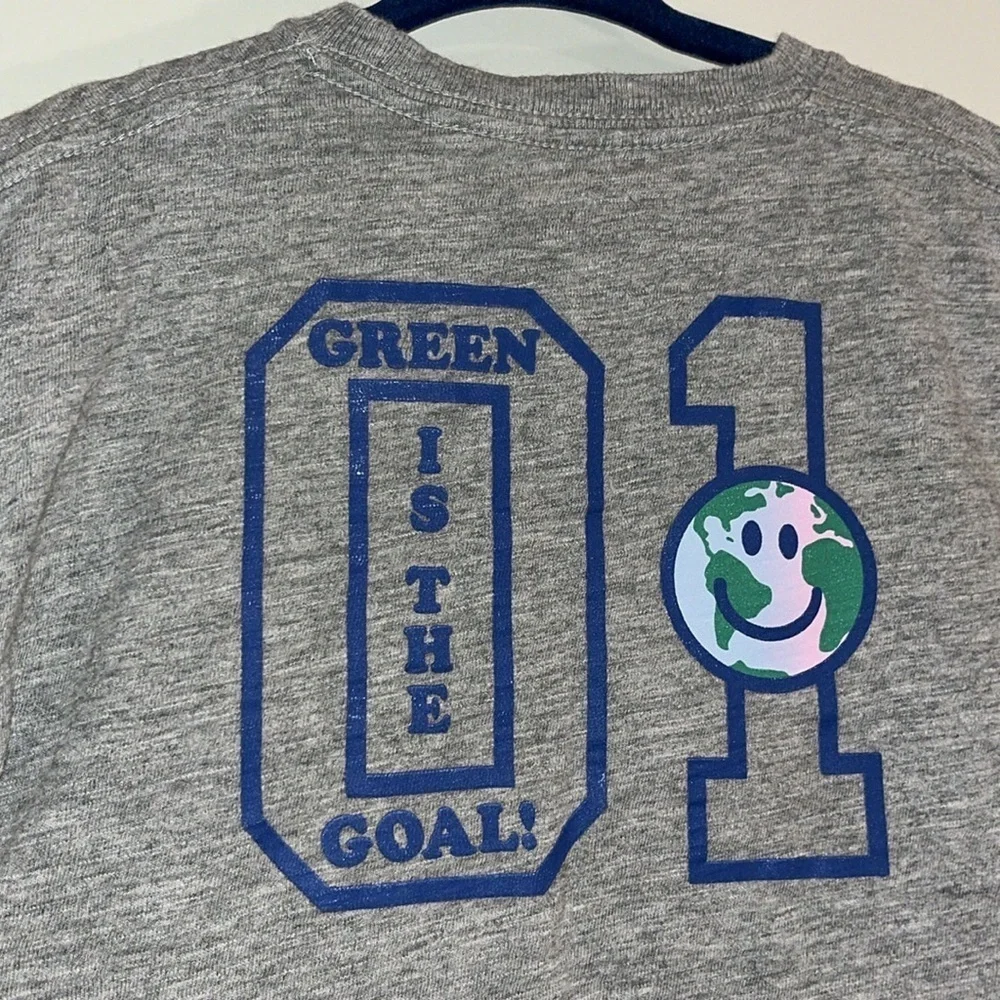 BABY GAP Infant 12-18 Dig Your Planet Earth Tee Green Is The Goal Short Sleeve